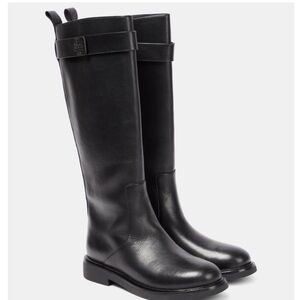 Brand new Tory Burch black knee high leather boots